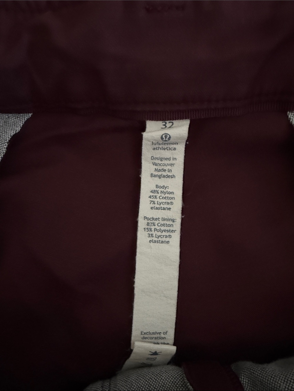 lululemon athletica Men's ABC pants - Deep Burgundy